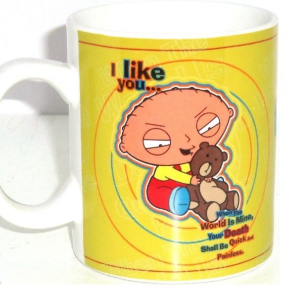 2007 I Like You Family Guy Stewie Coffee Mug - Picture 1 of 5